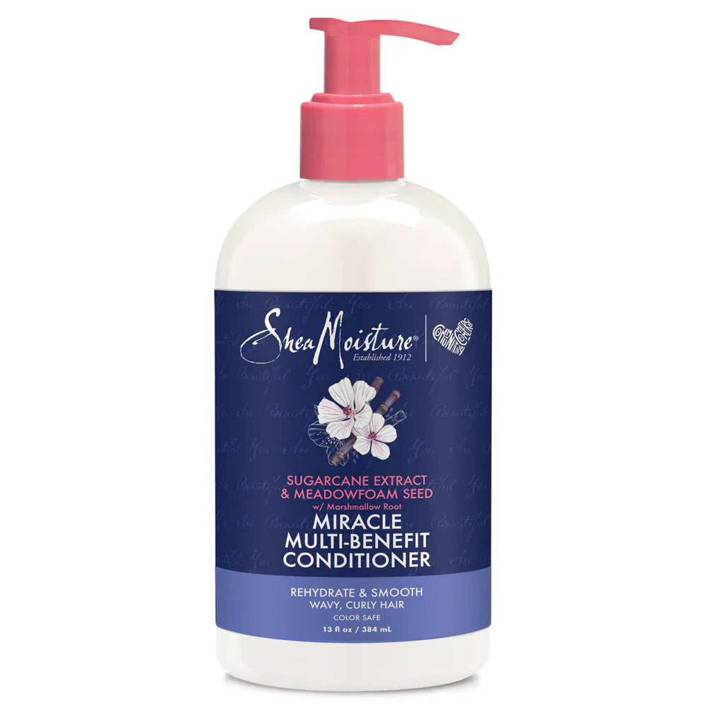 Shea Moisture Miracle Multi-Benefit Conditioner Sugarcane & Meadowfoam 13oz