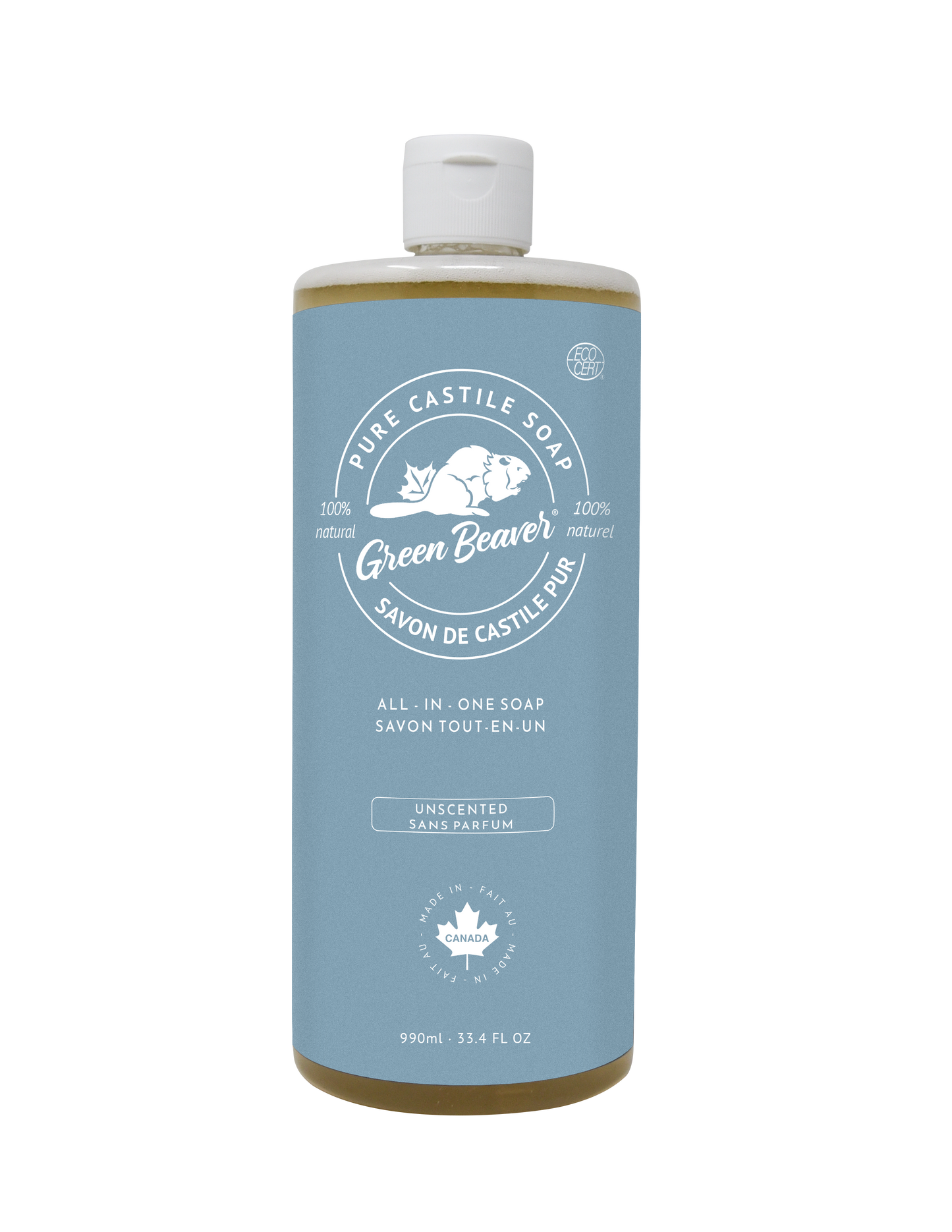 Green Beaver - Sunflower Liquid Soap - Unscented, 1L