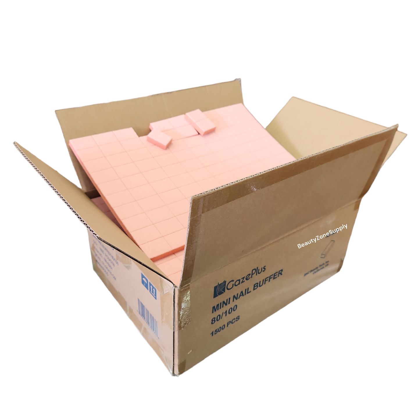 Gazeplus Mini Nail Buffer Orange White 80/100 1500 pc #GB01