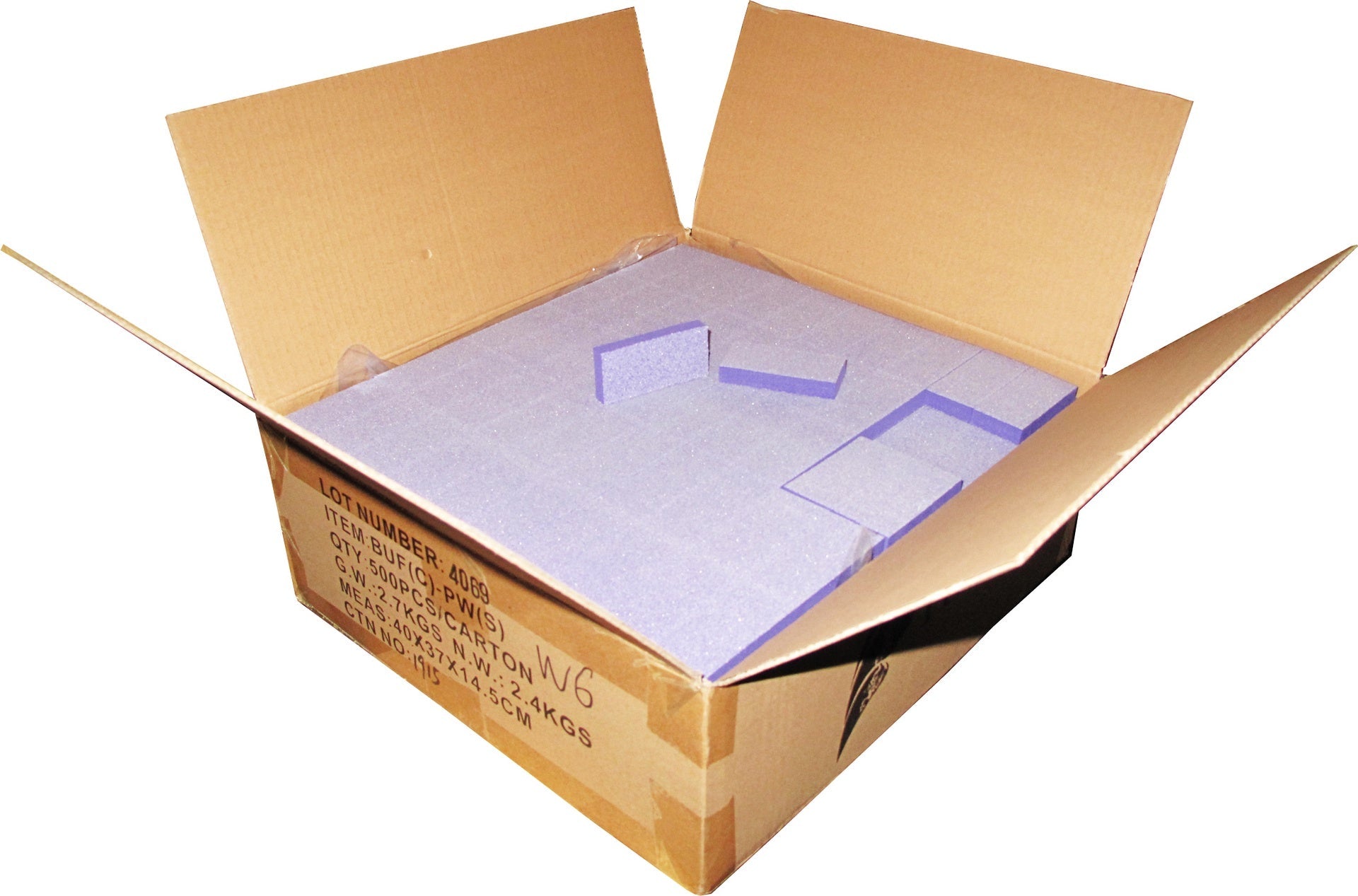 Slim Nail Buffer Purple White Grit 60/100 500 pc #W6 - BeautyzoneNailSupply