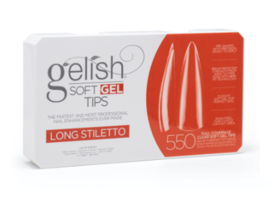 Harmony Gelish Soft Gel Tips [7 Shapes] -Box Of 550 Tips *New - Updated*