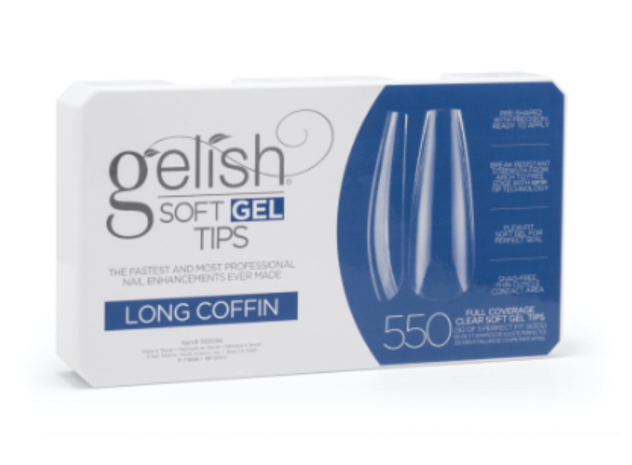 Harmony Gelish Soft Gel Tips [7 Shapes] -Box Of 550 Tips *New - Updated*