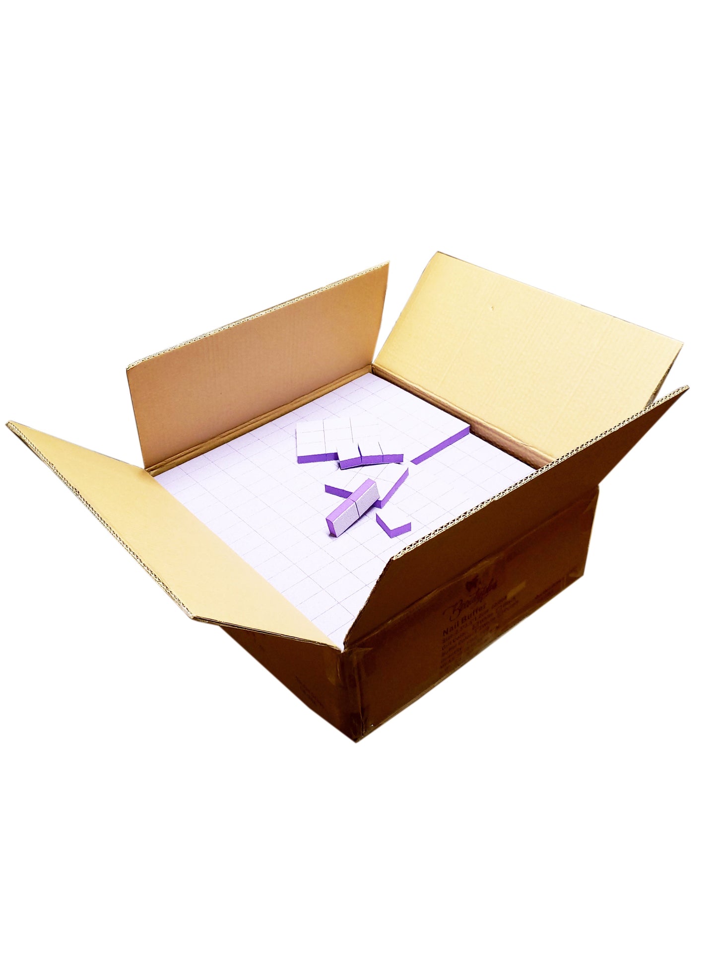 Mini Nail Buffer Purple White Grit 60/80 1500 pc #T2-Beauty Zone Nail Supply