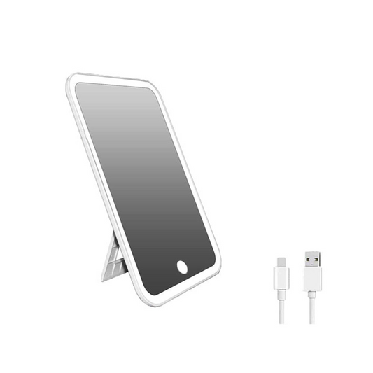 Conqueror Rechargeable LED Mirror for Makeup White - TMR203