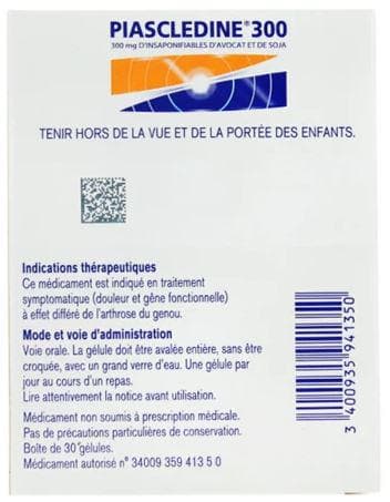 Piascledine 300 Symptomatic Treatment for Osteoarthritis for Hip and Knee