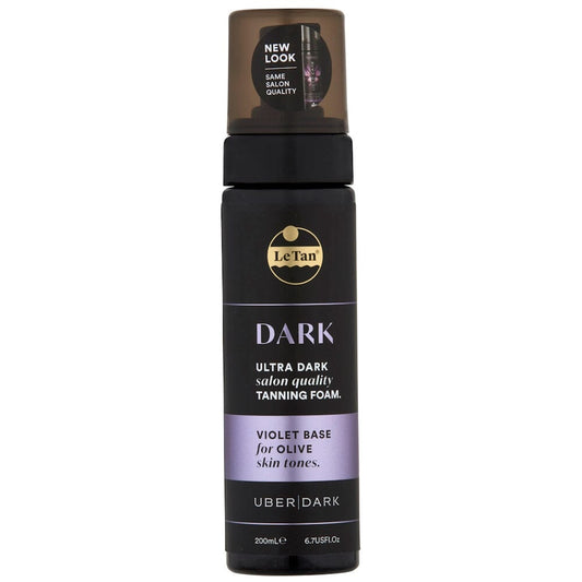 Le Tan UBER DARK Self Tanning Foam 200mL - Violet Base