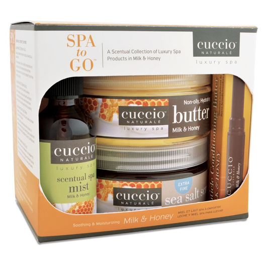 cuccio NATURALE Spa to Go with Cuticle Butter Stick - Milk & Honey